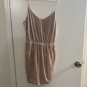 Forever 21 Beige Velvet Dress
